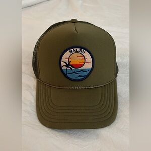 Olive Green Malibu Trucker Hat